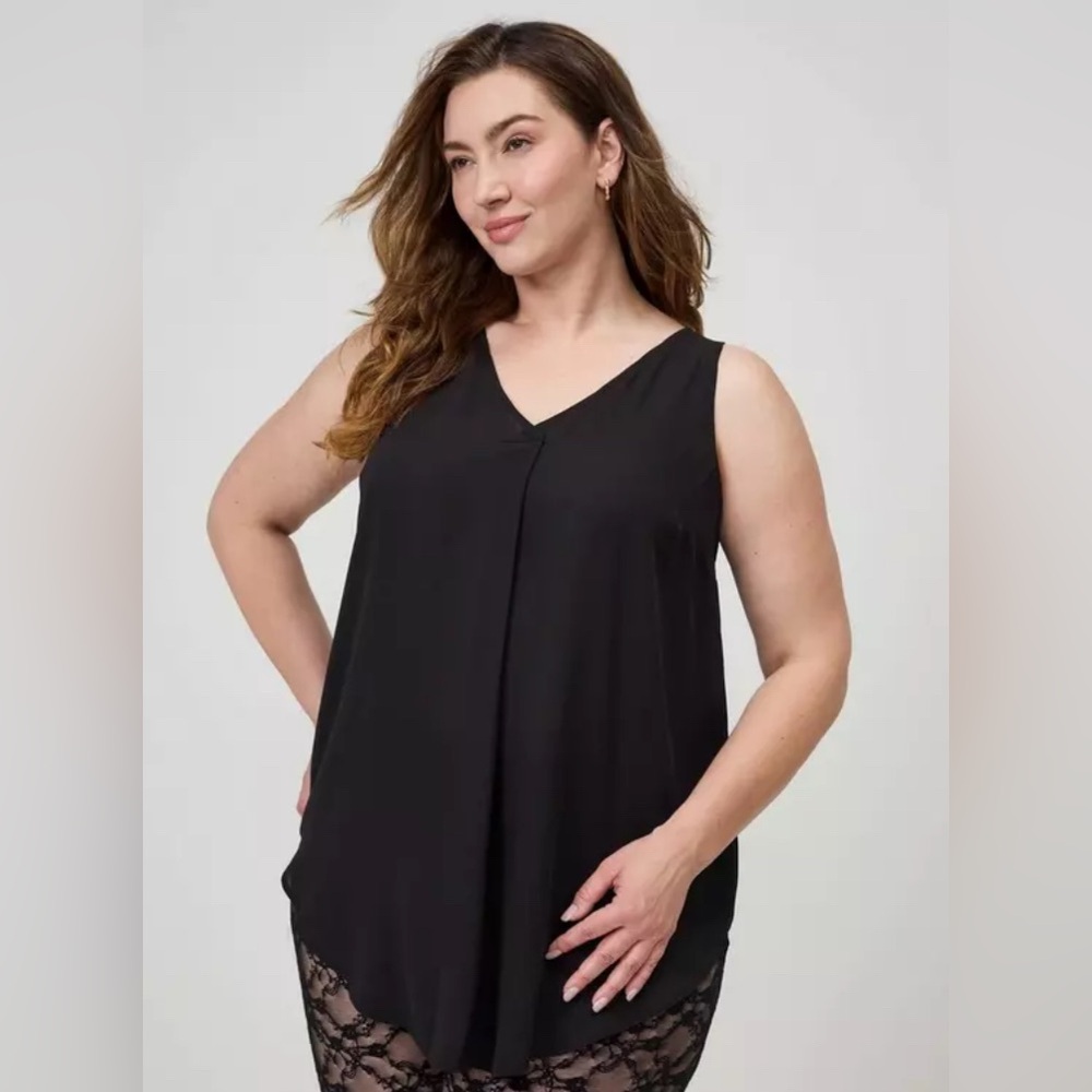 Torrid NWOT Georgette Tunic Tank